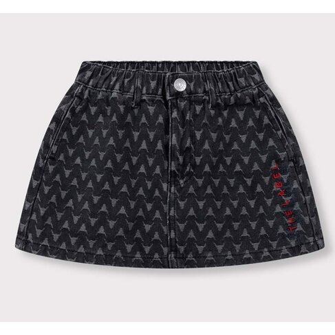 ALIX Bull denim skirt - Dark grey
