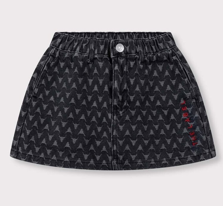 ALIX Bull denim skirt - Dark grey