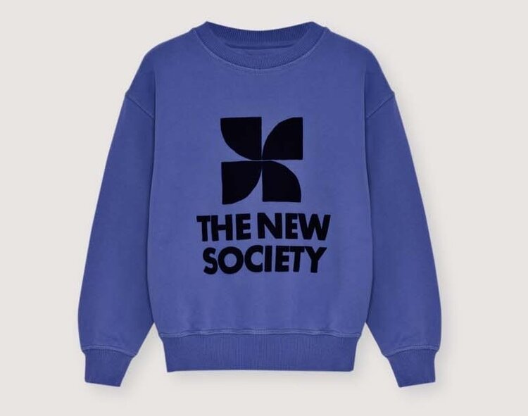 The New Society TNS Logo Teen Sweatshirt - Starlight Blue