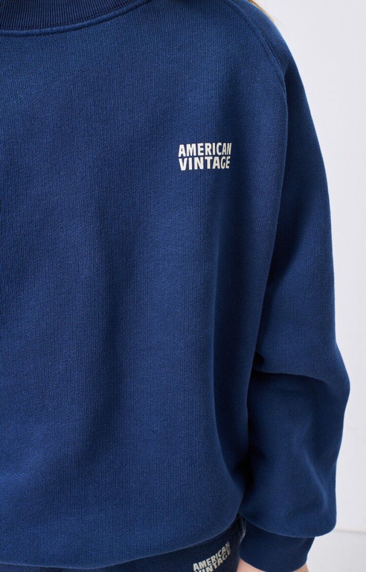 American Vintage IZUBIRD Sweater - Vintage Navy