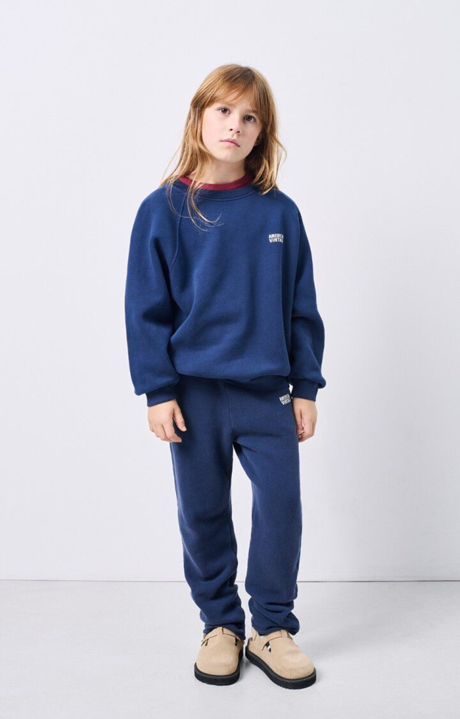 American Vintage kids - IZUBIRD Sweater - Vintage Navy - Adorablekidzz