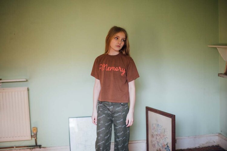 Bobo Choses Memory all-over denim pants