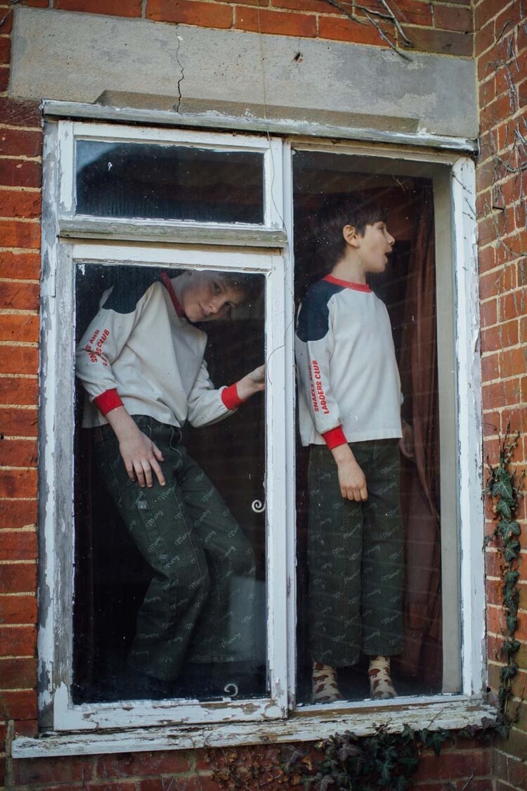 Bobo Choses Memory all-over denim pants