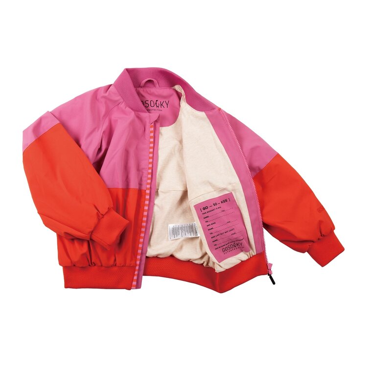 Gosoaky Seagull Jacket - wild orchid pink / poppin red