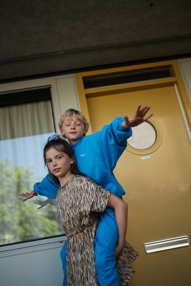 REPOSE AMS Crewneck Sweater - Azure wave