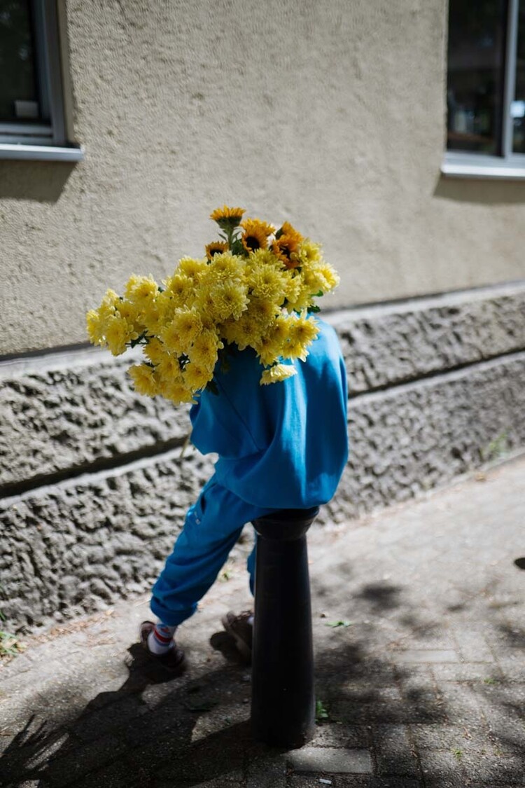 REPOSE AMS Crewneck Sweater - Azure wave
