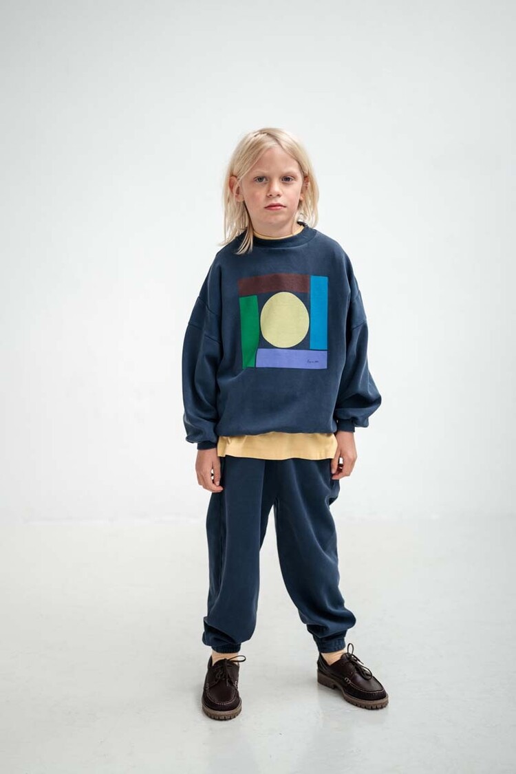 REPOSE AMS Crewneck Sweater - Midnight Teal