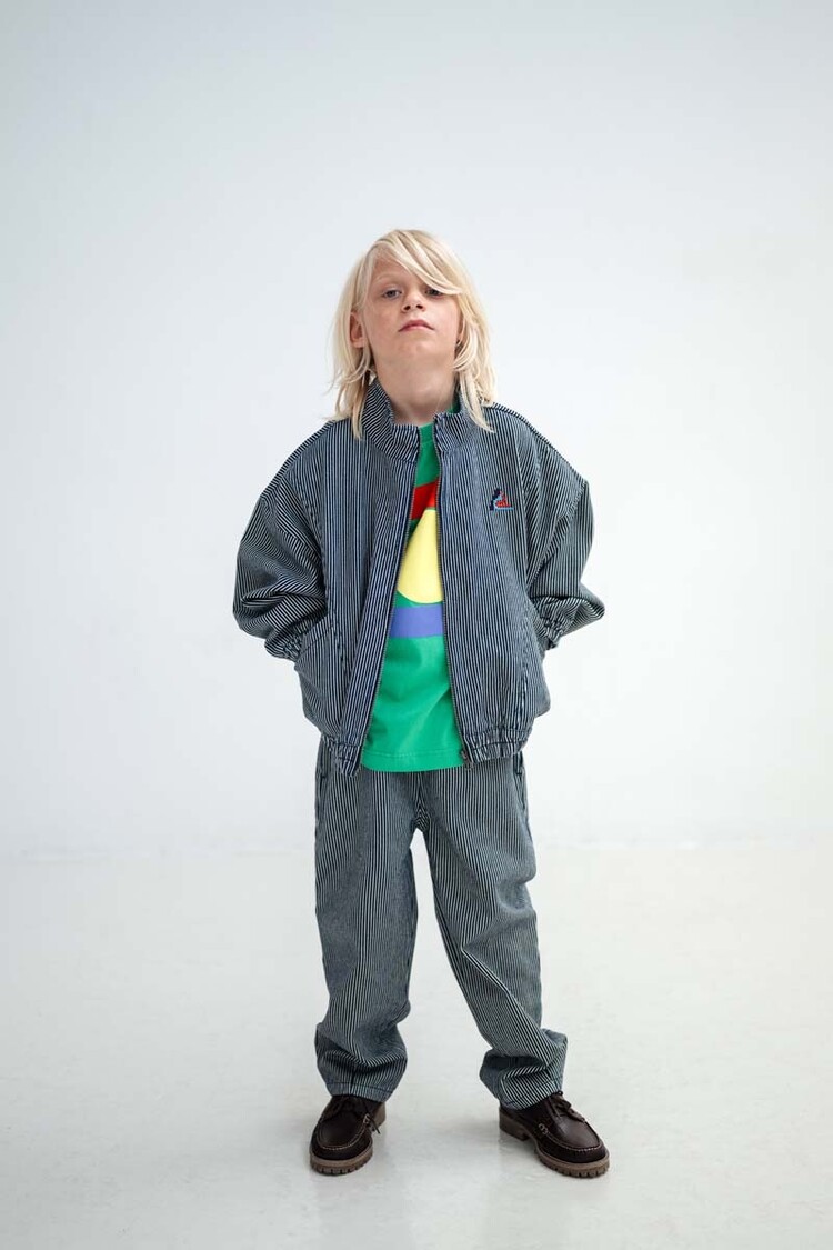 REPOSE AMS No Sweat Pant - Blue Stripes