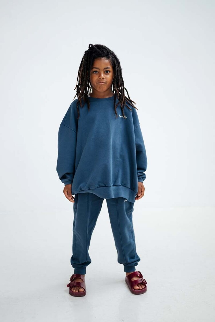 REPOSE AMS Cozydrop Sweater - Deep Sea Blue