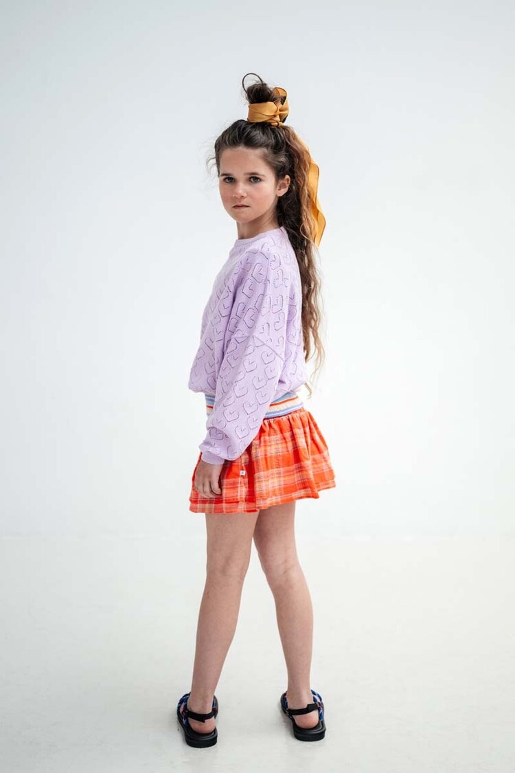 REPOSE AMS knit Slouchy Sweater - Soft Glacier Bloom