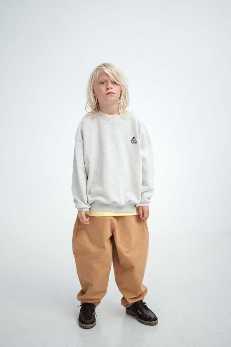 REPOSE AMS Cozydrop Sweater - Light Mixed Cream