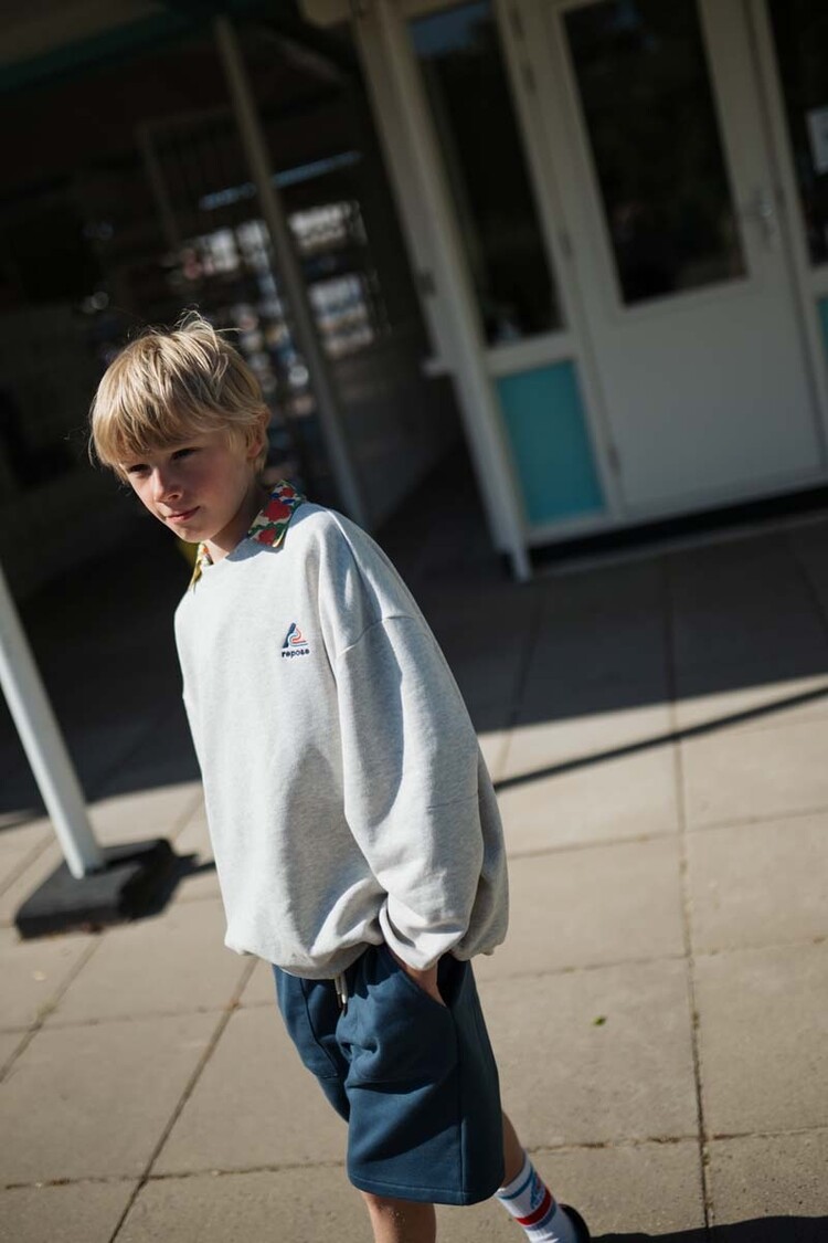 REPOSE AMS Cozydrop Sweater - Light Mixed Cream