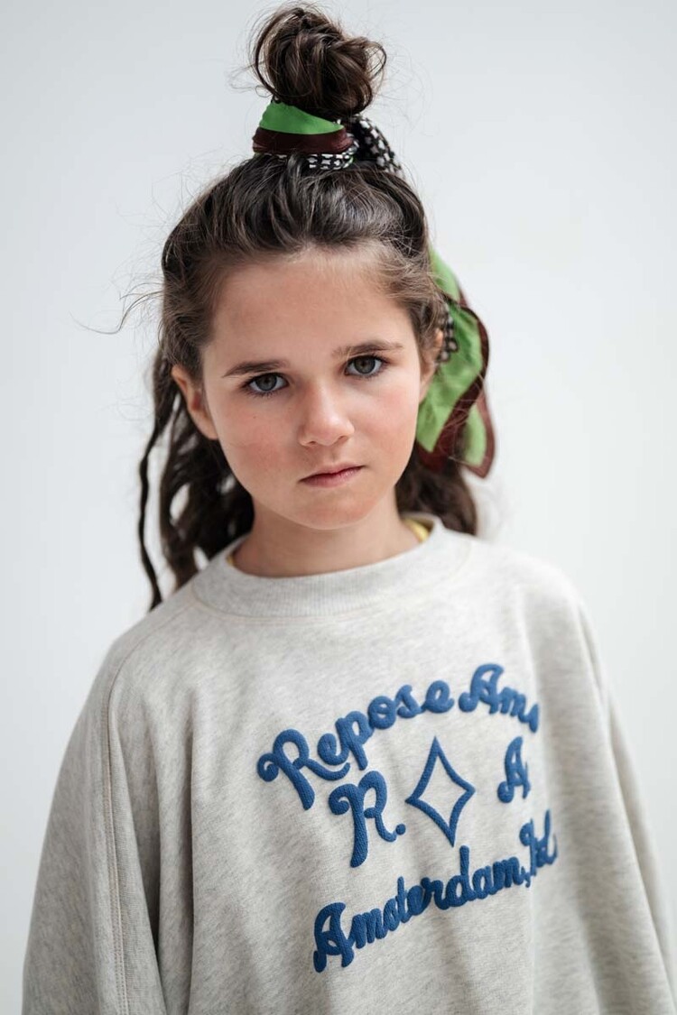 REPOSE AMS Iris Sweater - Light Mixed Cream