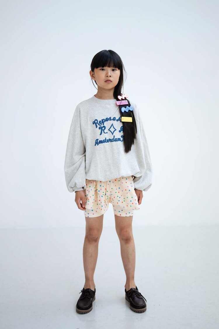 REPOSE AMS Iris Sweater - Light Mixed Cream