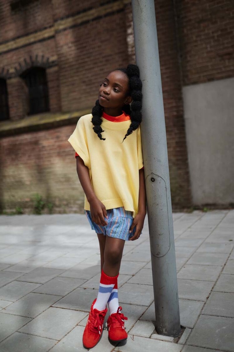 REPOSE AMS Sporty Socks - White Stripe