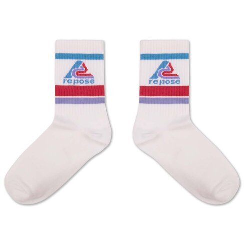 REPOSE AMS Sporty Socks - White Logo