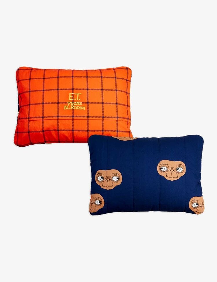 Mini Rodini ET aop padded quilted pillow case 50x70