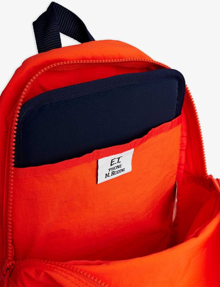 Mini Rodini ET emb lightweight backpack - red
