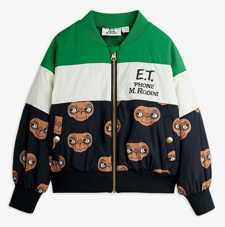 Mini Rodini E.T. baseball jacket - green