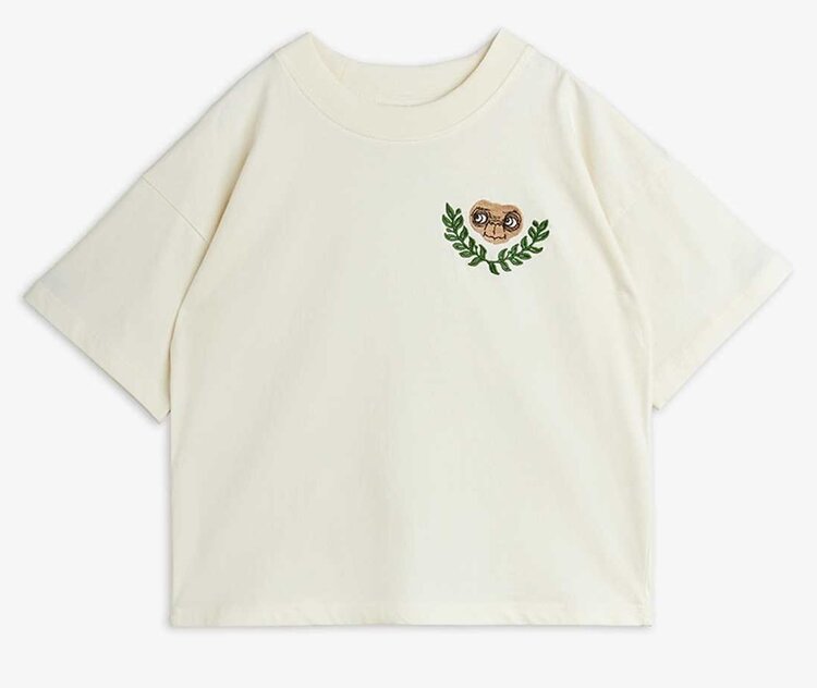 Mini Rodini E.T. emb ss tee - off-white