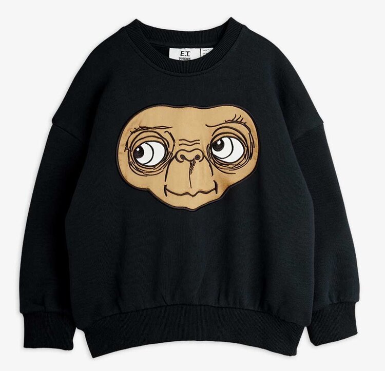 Mini Rodini ET application sweatshirt - black