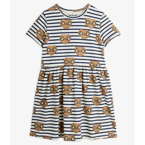 Mini Rodini ET stripe aop ss dress - multi