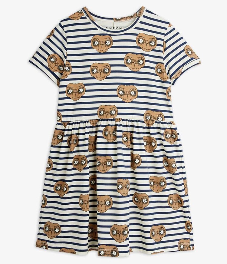 Mini Rodini E.T. stripe aop ss dress - multi