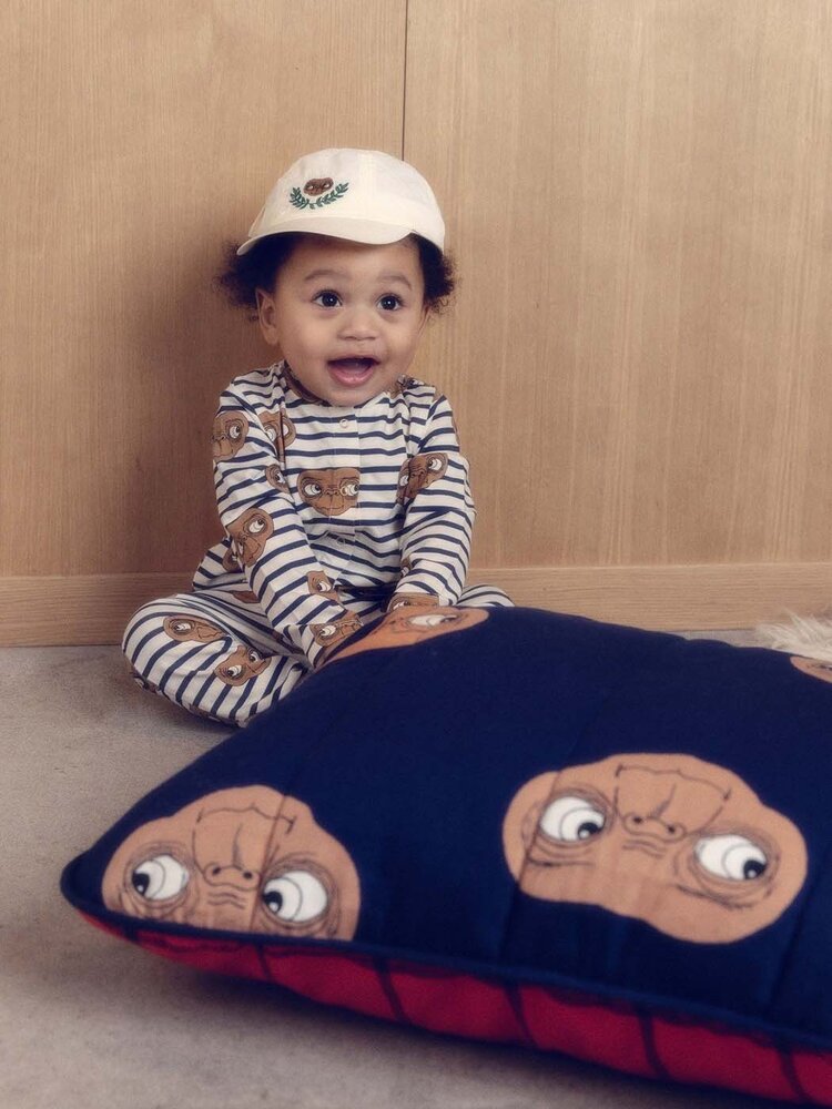 Mini Rodini E.T. aop padded quilted pillowcase 50x70