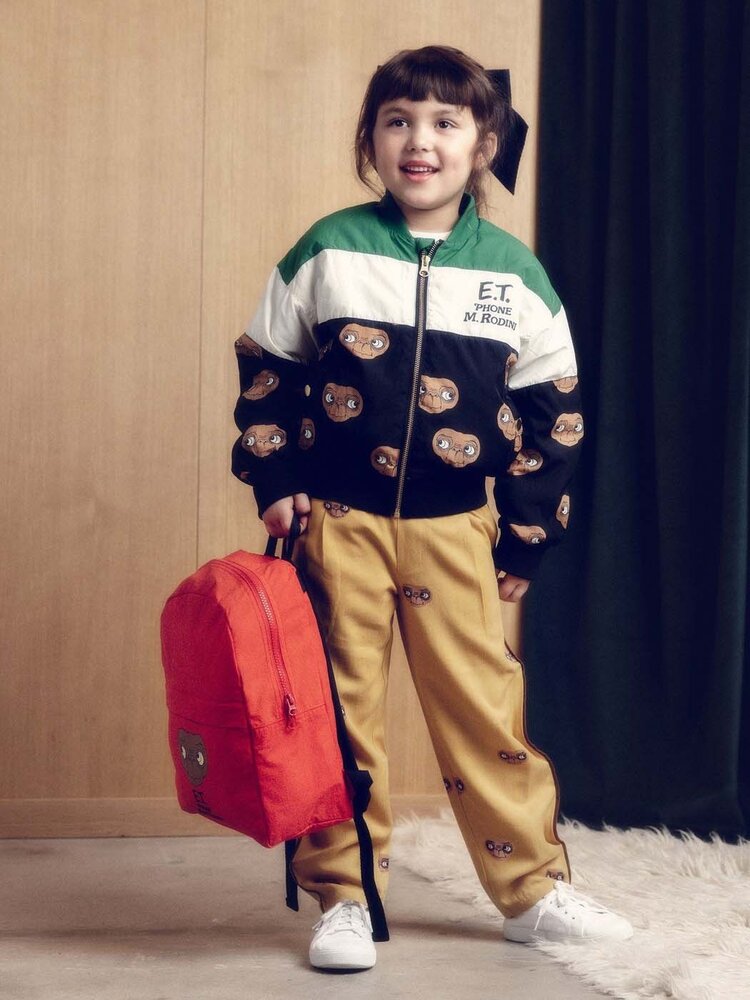 Mini Rodini E.T. baseball jacket - green