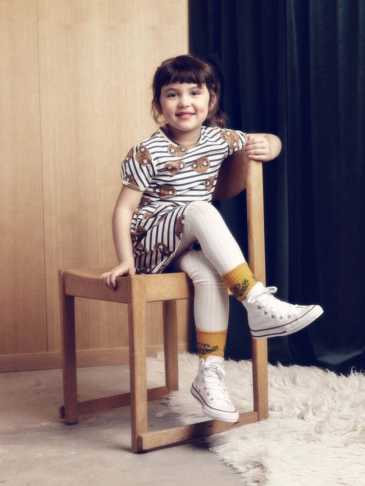 Mini Rodini E.T. stripe aop ss dress - multi