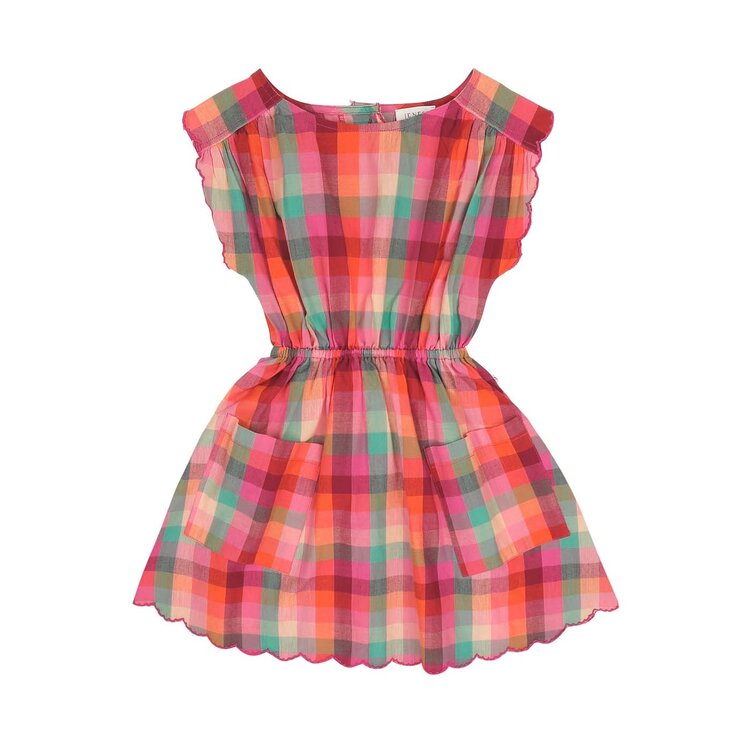 Jenest Kiki Dress - Fuchsia Multi Check