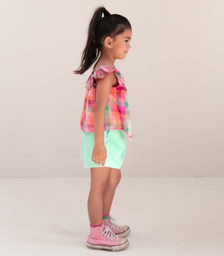 Jenest Didi Top - Fuchsia Multi Check