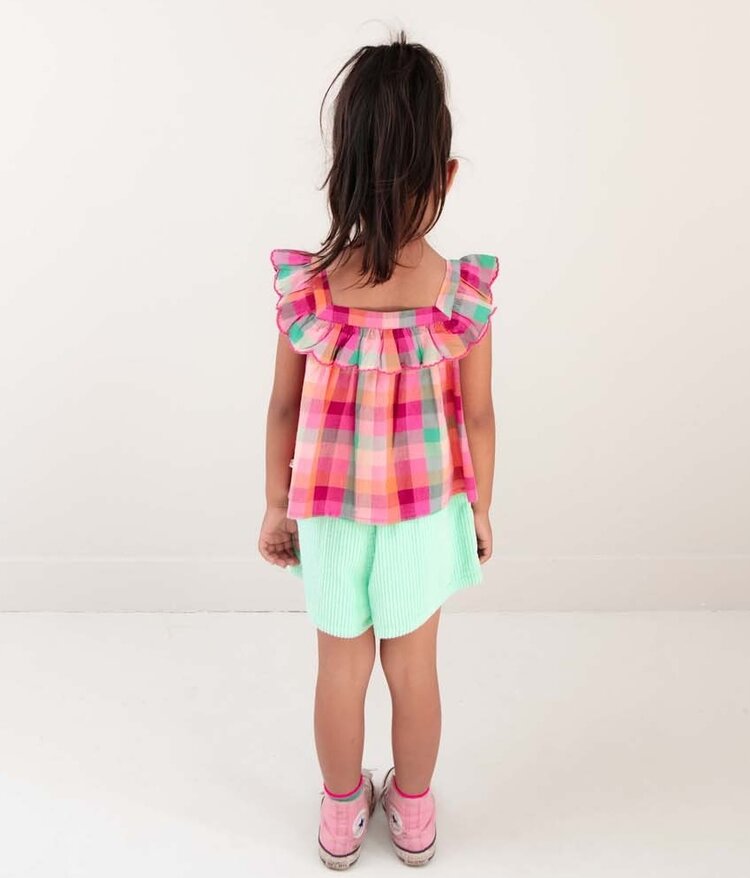 Jenest Didi Top - Fuchsia Multi Check