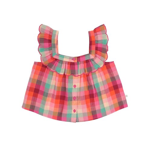 Jenest Didi Top - Fuchsia Multi Check