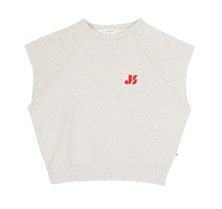 Jenest Joey Sleeveless Sweater - Grey Melange