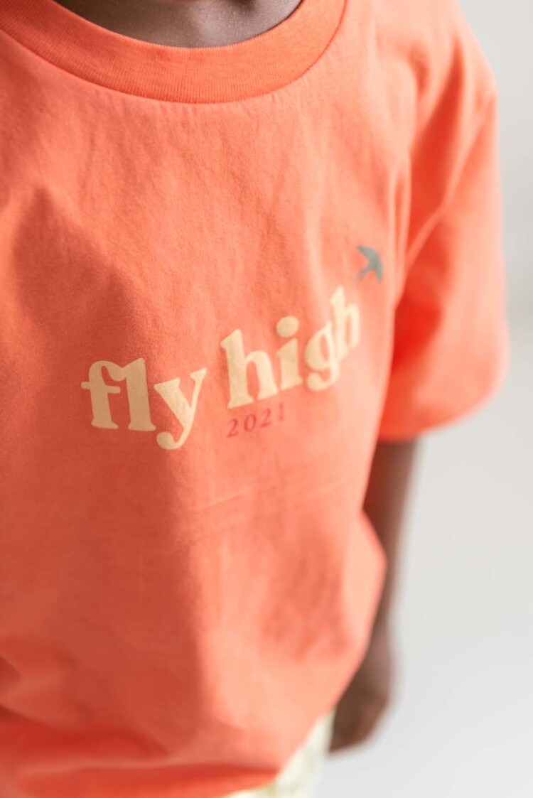 Jenest Mase T-shirt - Coral Orange