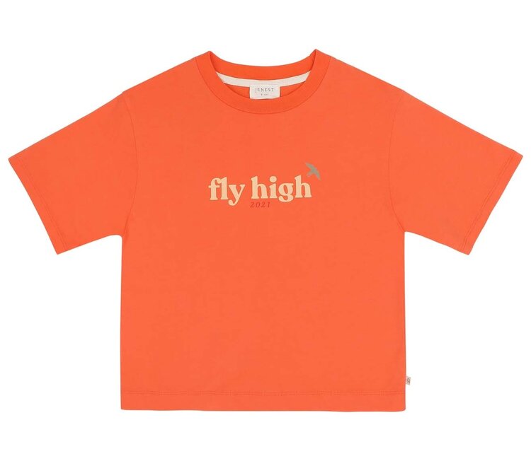 Jenest Mase T-shirt - Coral Orange