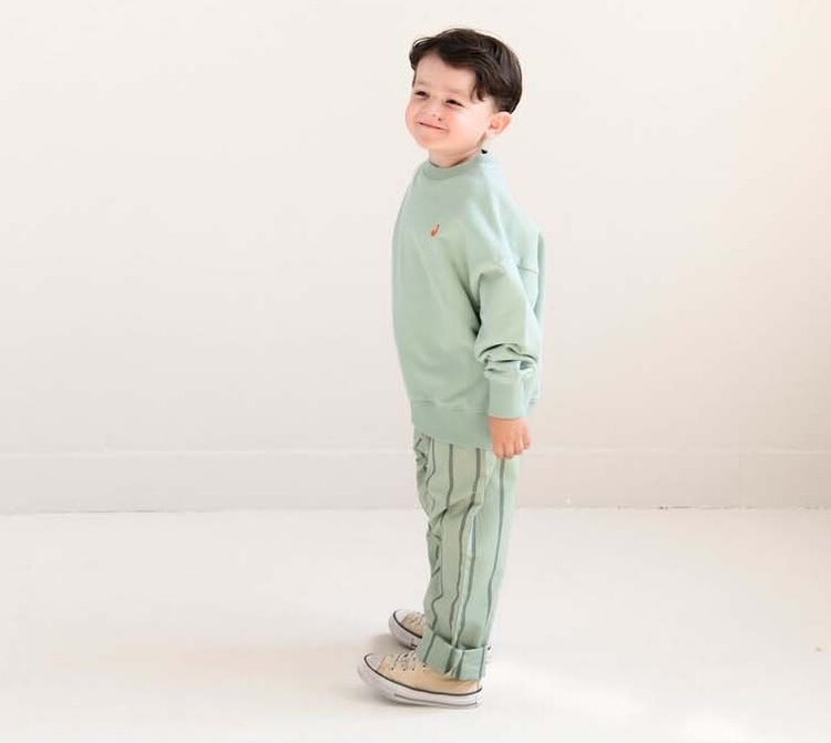 Jenest Kick Pants - Sage Green Stripe
