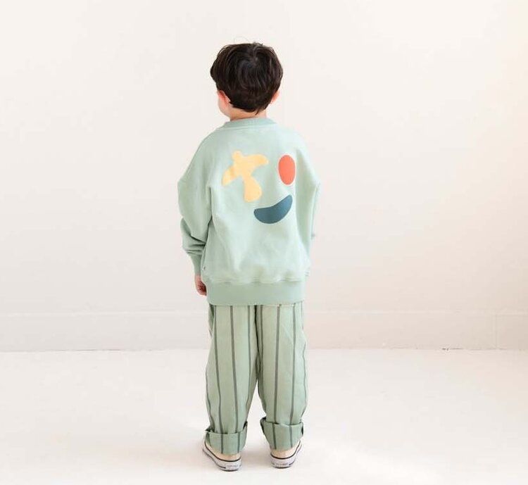 Jenest Kick Pants - Sage Green Stripe