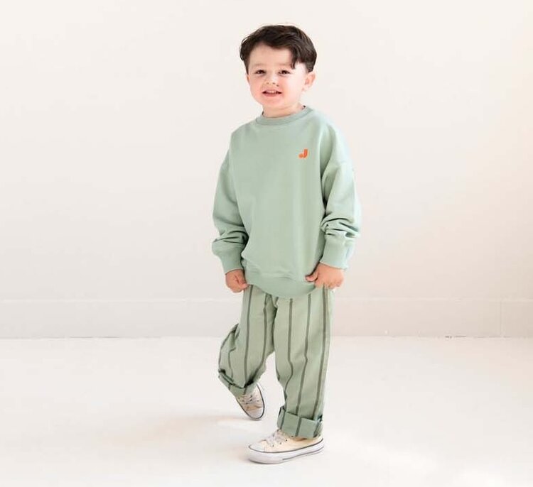 Jenest Happy Bird Sweater - Sage Green