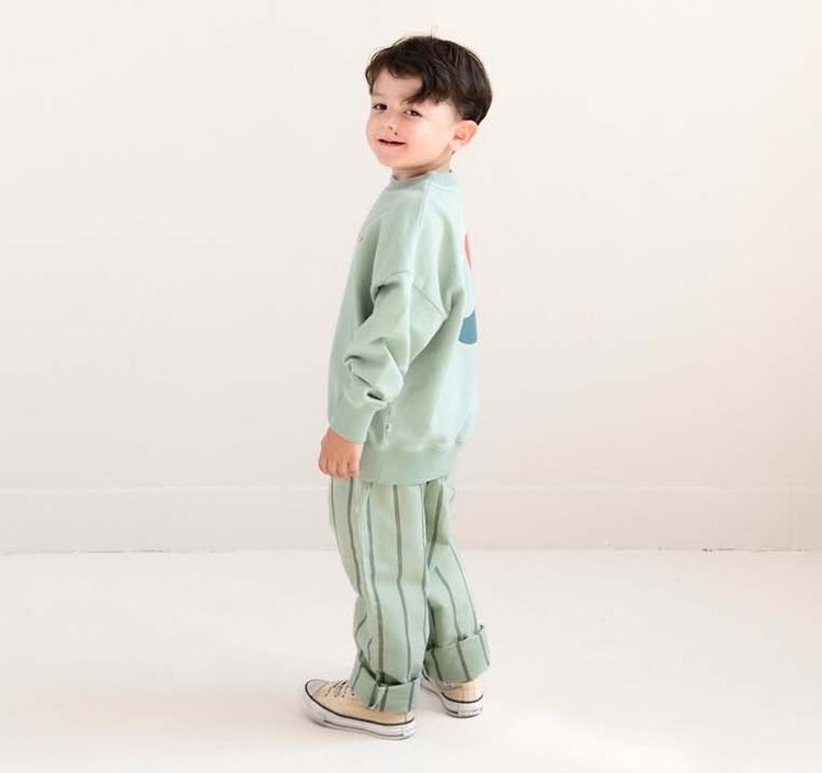 Jenest Happy Bird Sweater - Sage Green