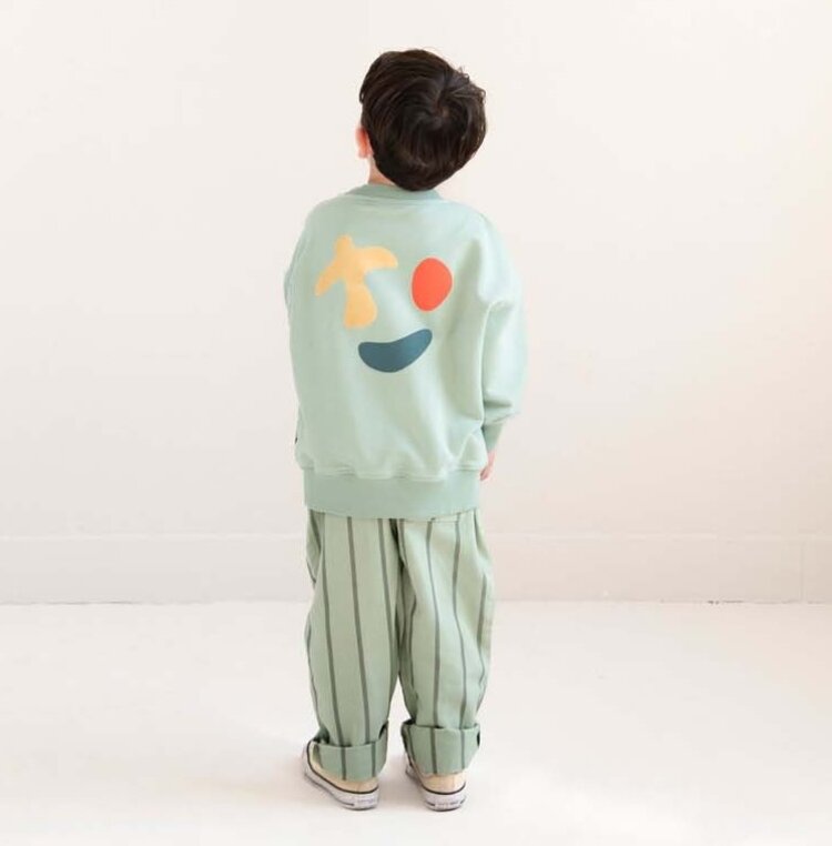 Jenest Happy Bird Sweater - Sage Green