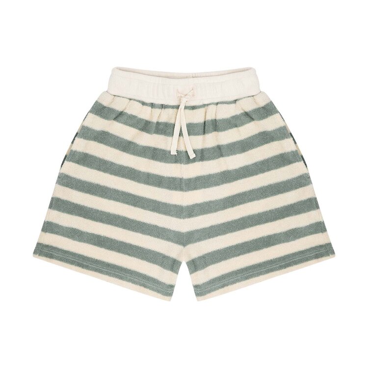 Jenest Robin Shorts - Sage Green Off White Stripe