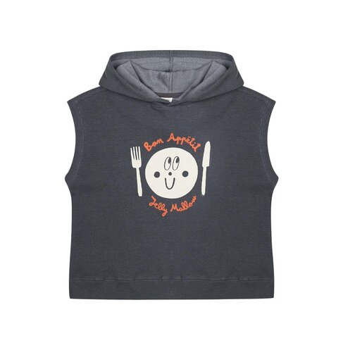 Jelly Mallow Plate Waffle Sleeveless Hoodie