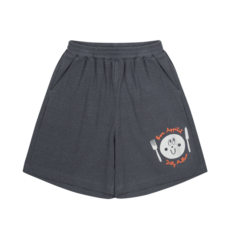 Jelly Mallow Plate Waffled Shorts