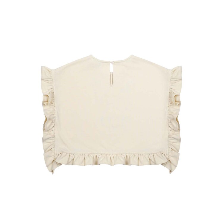 Jelly Mallow Cherry Frill Sleeveless T-shirt