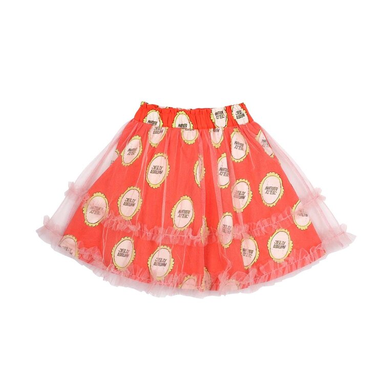 Jelly Mallow Mirror Tiered Skirt