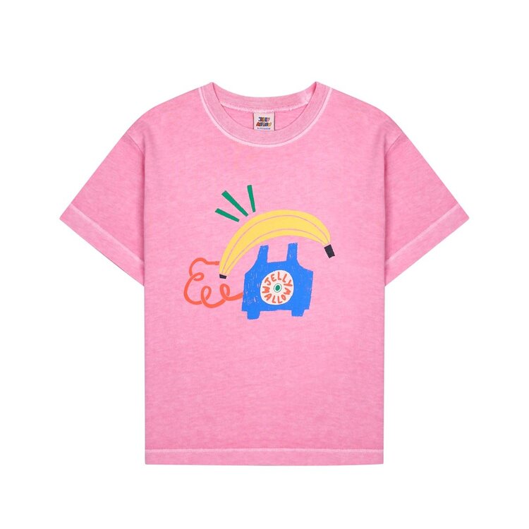 Jelly Mallow Banana Telephone Pigment T-shirt
