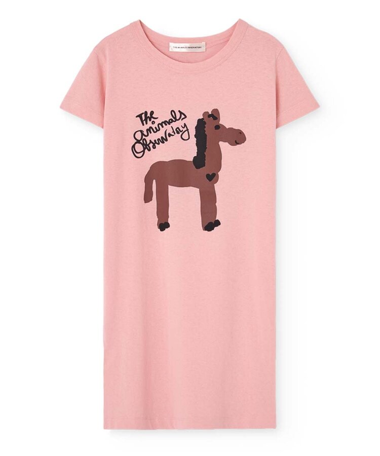 The Animal Observatory Gorilla Dress - Soft Pink