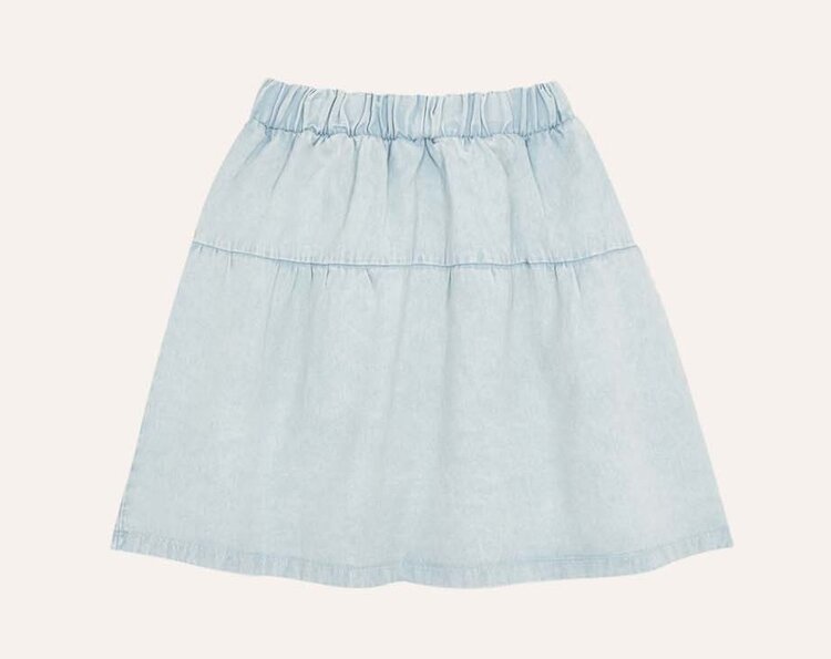 The Campamento Light Blue Denim Skirt